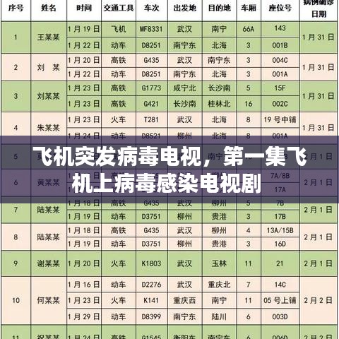 飞机突发病毒电视，第一集飞机上病毒感染电视剧 