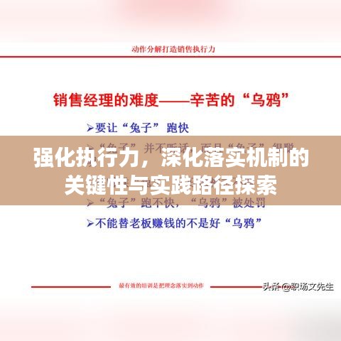 强化执行力，深化落实机制的关键性与实践路径探索