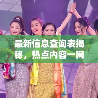 最新信息查询表揭秘，热点内容一网打尽！