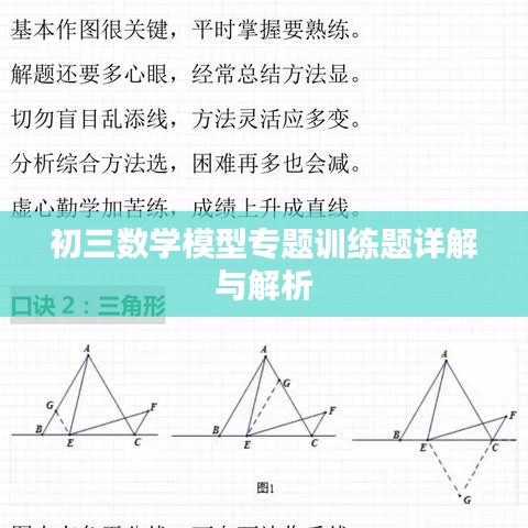 初三数学模型专题训练题详解与解析